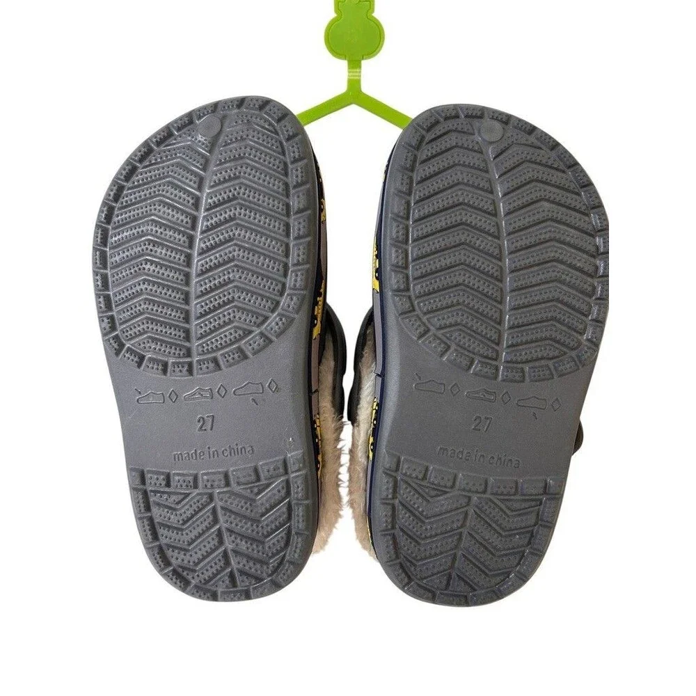 BMINFEE Kid's Girls Boys Clogs Fleece Line Shoes Toddle 2  Little Kid, Grey